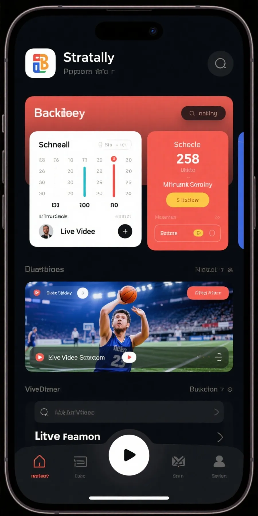 篮球在线APP界面预览